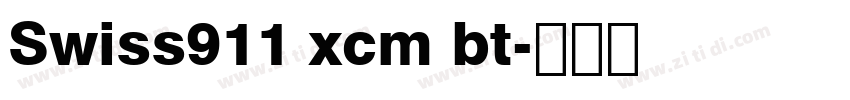 Swiss911 xcm bt字体转换